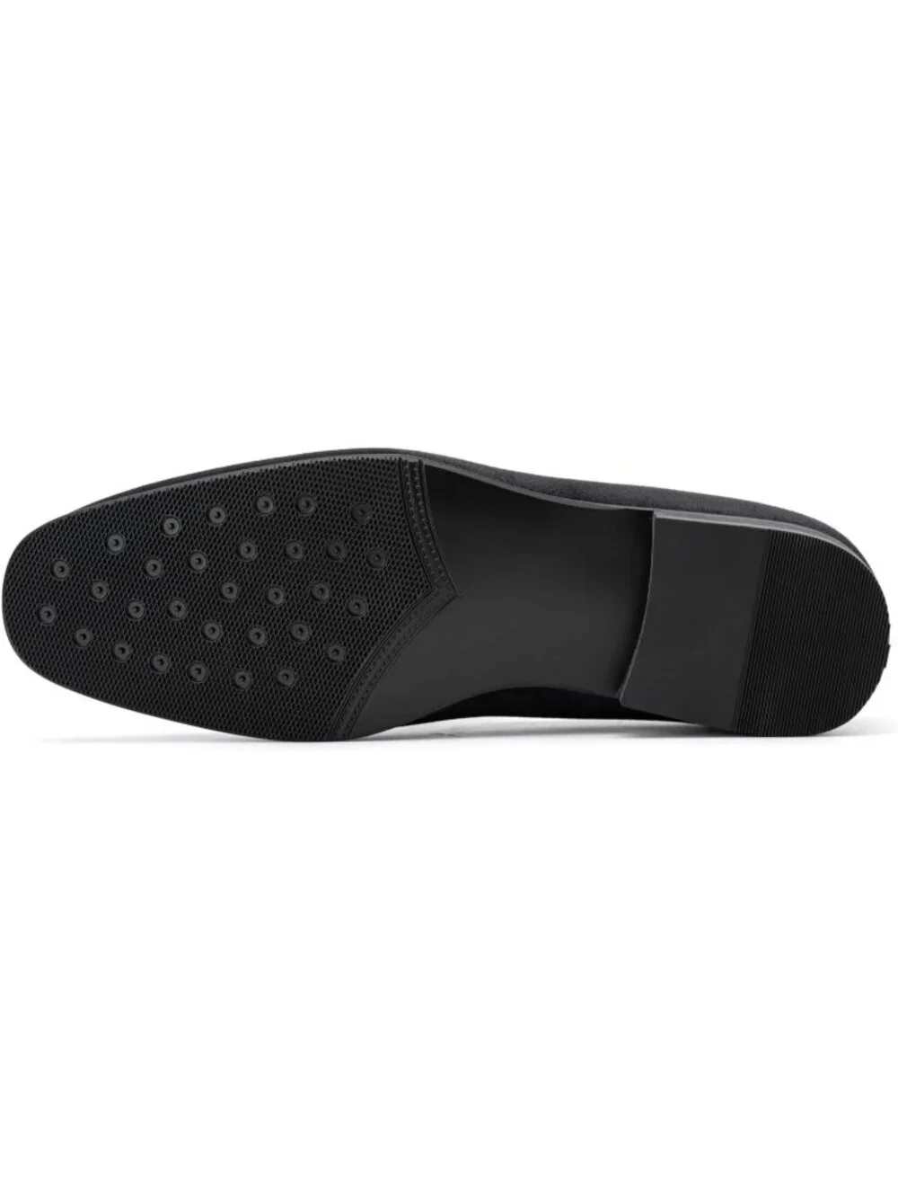 JITAI Men's Black Velvet Loafers Penny Slip On Tuxedo Wedding Fashion Prom Shoes